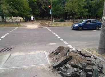 Вокруг парка оборудуют съезды для маломобильных мелитопольцев