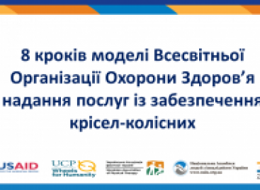 Вебінар на тему: 8 кроків моделі ВООЗ щодо процесу надання послуг із забезпечення крісел-колісних