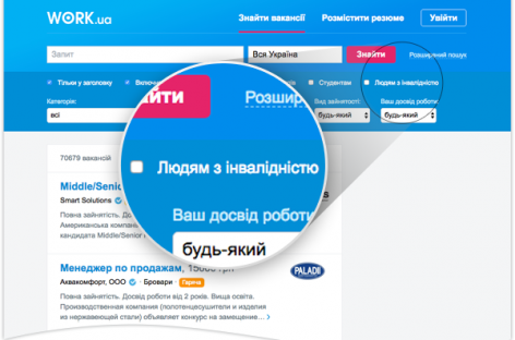 Тепер люди з інвалідністю можуть простіше знаходити роботу