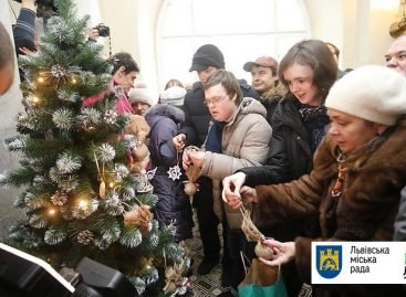 У Львівській міській раді відкрили особливу різдвяно-новорічну ялинку