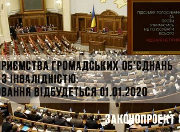 Підприємства громадських об’єднань осіб з інвалідністю: поховання відбудеться 01.01.2020