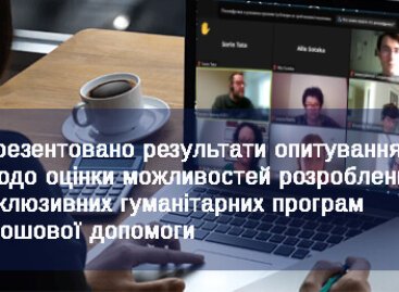Презентовано результати опитування щодо оцінки можливостей розроблення інклюзивних гуманітарних програм грошової допомоги