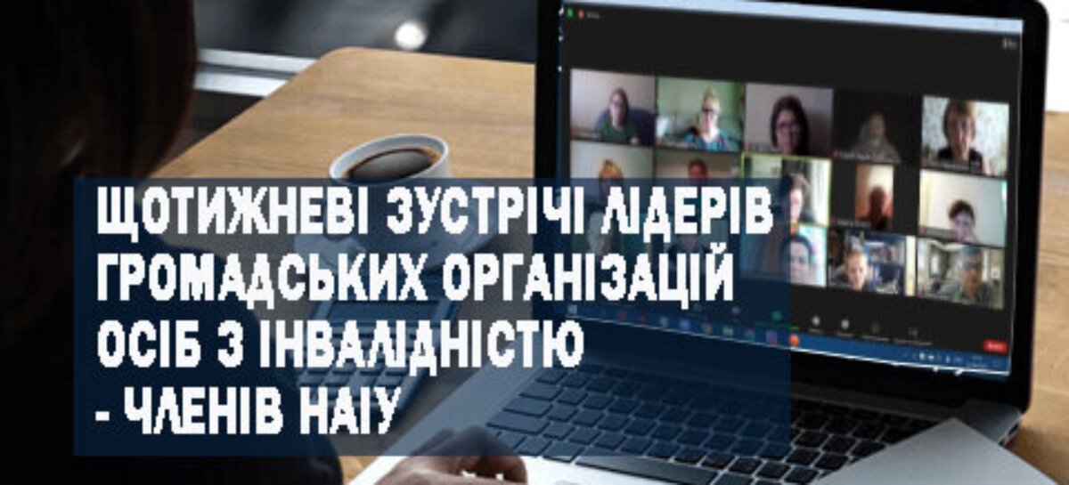 Відбулась чергова зустріч лідерів/лідерок громадських організацій осіб з інвалідністю – членів НАІУ