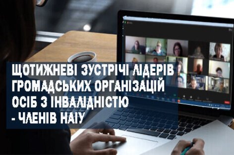 Відбулась чергова зустріч лідерів/лідерок громадських організацій осіб з інвалідністю – членів НАІУ