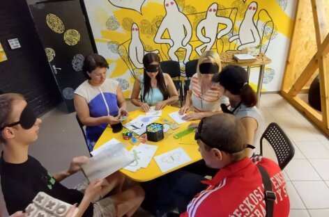 Дев’ятий день роботи семінару «Орієнтування та мобільність: основа реабілітації людей з порушеннями зору»