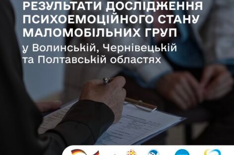 Результати дослідження психоемоційного стану маломобільних груп населення